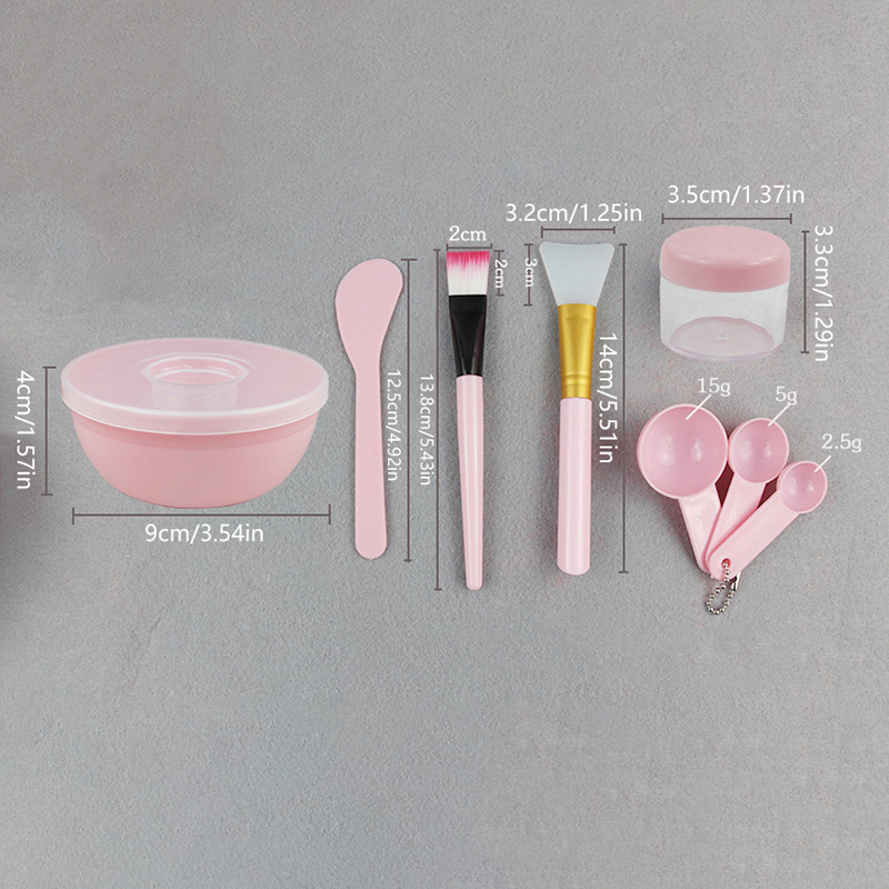 Beauty Makeup Women - フェイシャルブラシマスクボウルスプーンセットマスクブラシバーDIY美容ツールミキシングツールスキンケアメイクアップ用品女性用フェイシャルツール
