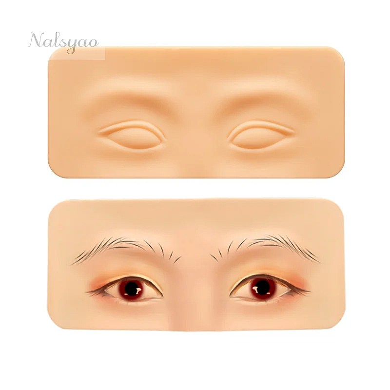 Beauty Makeup Academy - 高級5Dシリコン製眉毛タトゥー練習用パッド。パーマネントメイクのトレーニングボード、美容アカデミー用ツール。