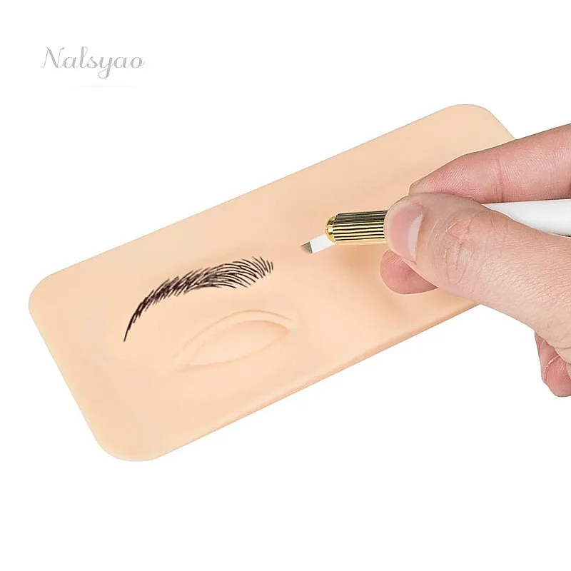 プレミアム5Dシリコン製眉毛タトゥー練習用スキンパッド、パー - Beauty Makeup Academy のレビューと価格