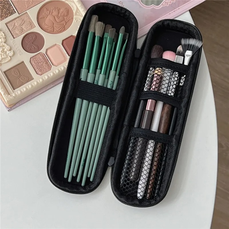 1pc 黒化粧品バッグ防水ダブルジッパー化粧ブラシケース女性 - Beauty Makeup Women のレビューと価格