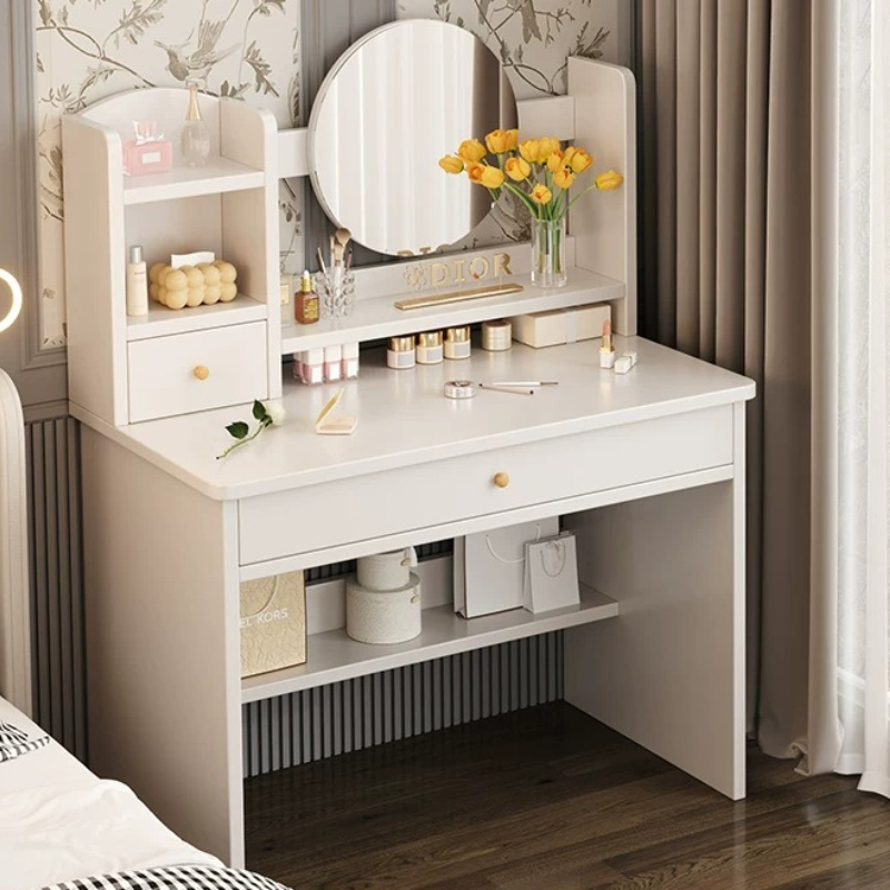 収納ベッドルームドレッシングテーブルメイクアップ高級モダンビ - Beauty Without Makeup のレビューと価格