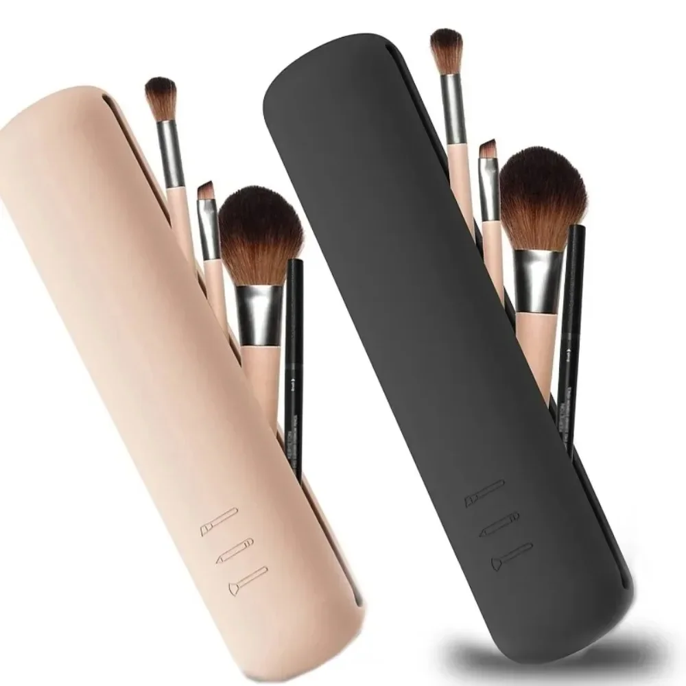 旅行化粧ブラシホルダーシリコーン化粧ブラシバッグ化粧スポンジ - Beauty Makeup Women のレビューと価格