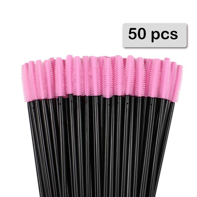 50 個のシリコーンマスカラワンドアプリケーター使い捨てまつ - Beauty Makeup Women のレビューと価格